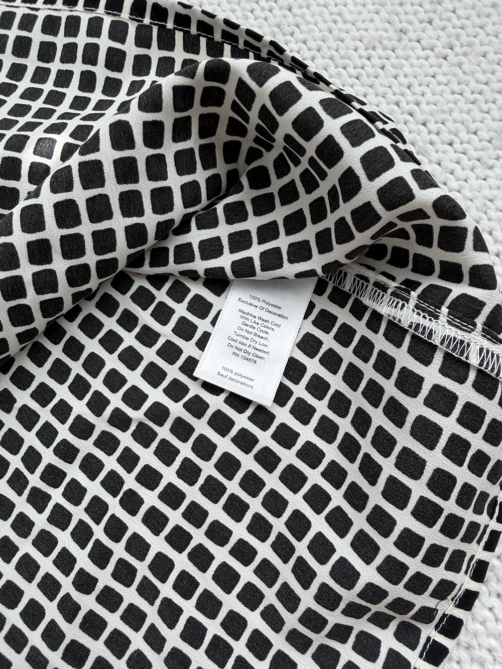 NWT! Vineyard Vines Black & White Checker Shirt Size Medium - Picture 6 of 7